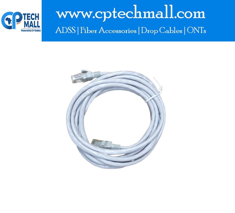 UTP Indoor Cat 6 patch cord -RJ45 connector non-gold, 1 meter
