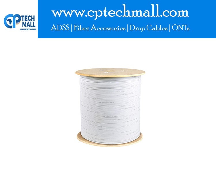 WHITE INDOOR DROP CABLE-(2KM ROLL)