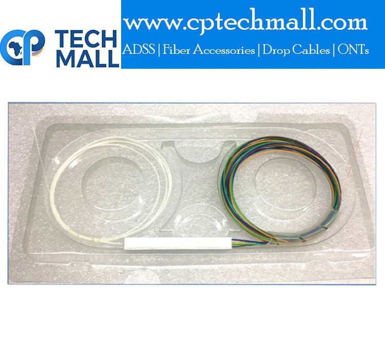 Single Mode Coated Bare Fiber optic PLC splitter( 1*4)